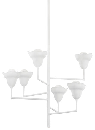 Hudson Valley Alora Chandelier 32", White Plaster