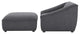 Armchair Accent Chair and Ottoman, Fabric, Dark Gray, Modern, Lounge