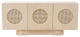 Kyoto Cane Buffet, Natural Ash Rattan Dining Buffet Table Sideboard