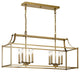 Kichler Morrigan Linear 8-LT Chandelier 42497NBR - Natural Brass