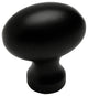 Cosmas 6021FB Flat Black Oval Oblong Cabinet Knob, Set of 10