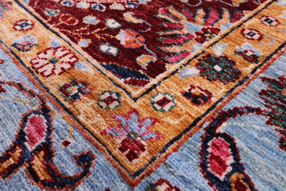 Hand-Knotted Persian Tabriz Wool Rug 9' 0" X 11' 10" - Q12910