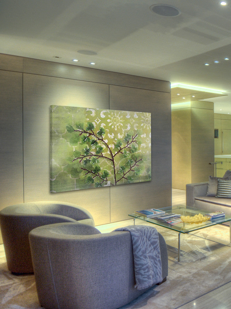 "Green Sensation II" Print on Canvas by Irena Orlov