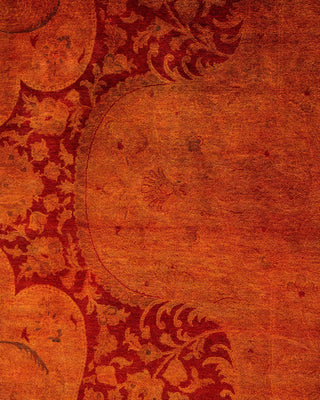Overdyed, One-of-a-Kind Hand-Knotted Area Rug Orange, 12'4"x16'10"