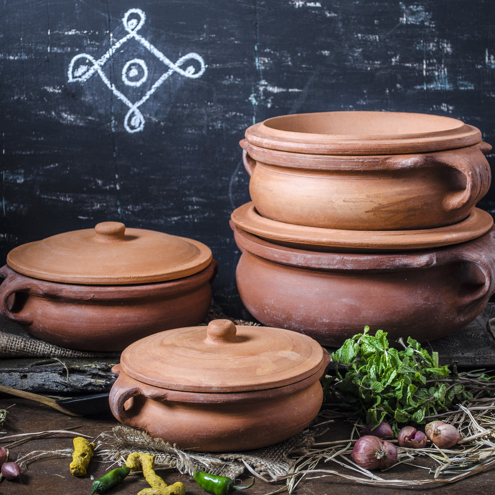 Clay Curry Pot, 8x9.5x4.5