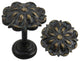 Petals Medallion Drapery Holdback, Pompeii Gold