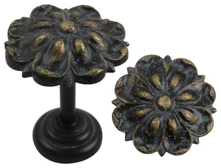 Petals Medallion Drapery Holdback, Pompeii Gold