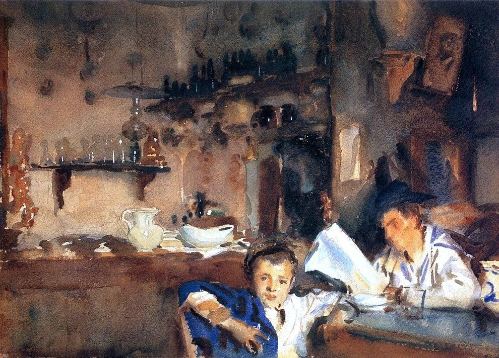 John Singer Sargent Venetian Interior Wrapped Canvas