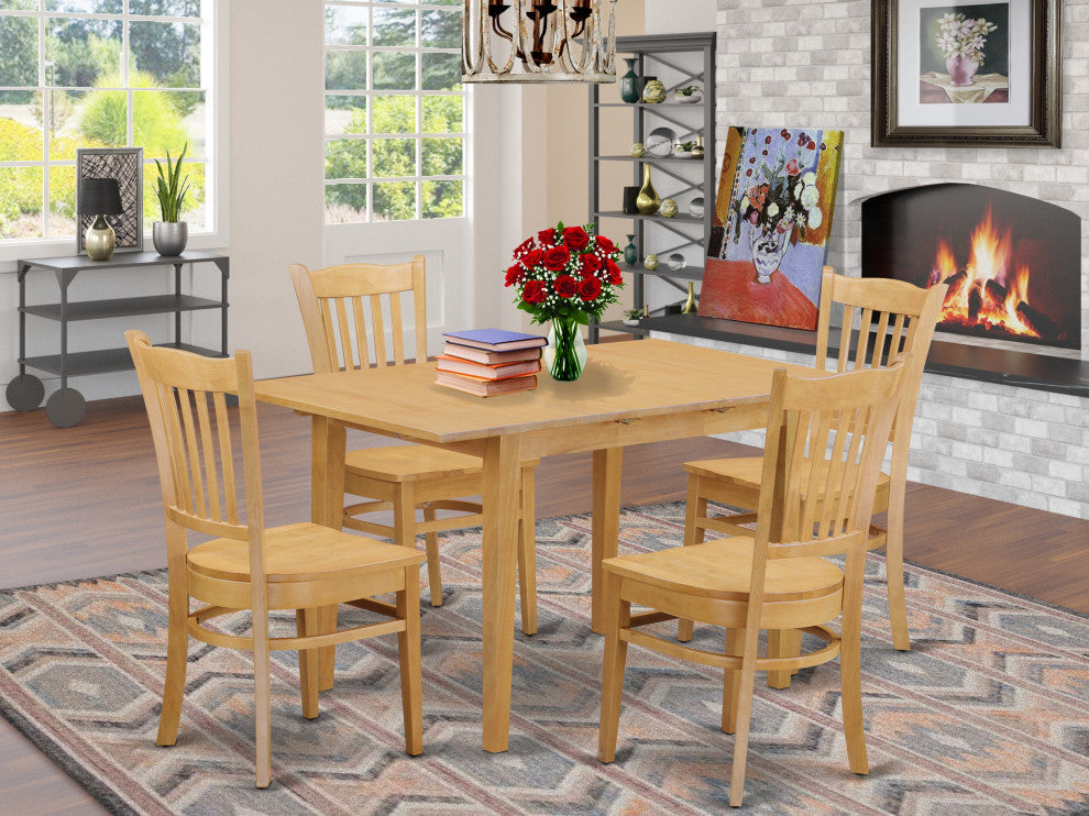 5 Pc Kitchen Table Set - Kitchen Table And 4 Dining Chairs
