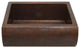 33" Copper Farmhouse Kitchen Sink Rounded Apron Front Farmhouse