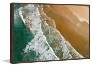 "Rolling Tide" Floater Framed Painting Print on Canvas, 24"x16"