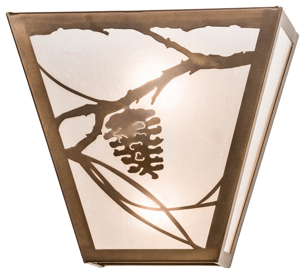13 Wide Whispering Pines Wall Sconce