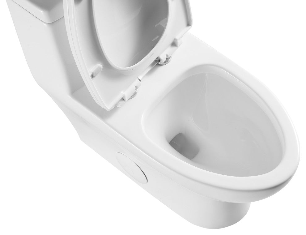 Kingsman Contemporary Modern Design,Elongated Toilet MJ76 Pure White