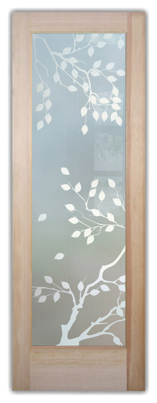Interior Doors - Cherry Tree Frosted Glass Design - 28" x 80" - CUSTOMIZE...