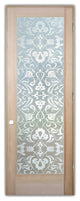 Interior Prehung Door or Interior Slab Door - Floweret - Douglas Fir (stain...