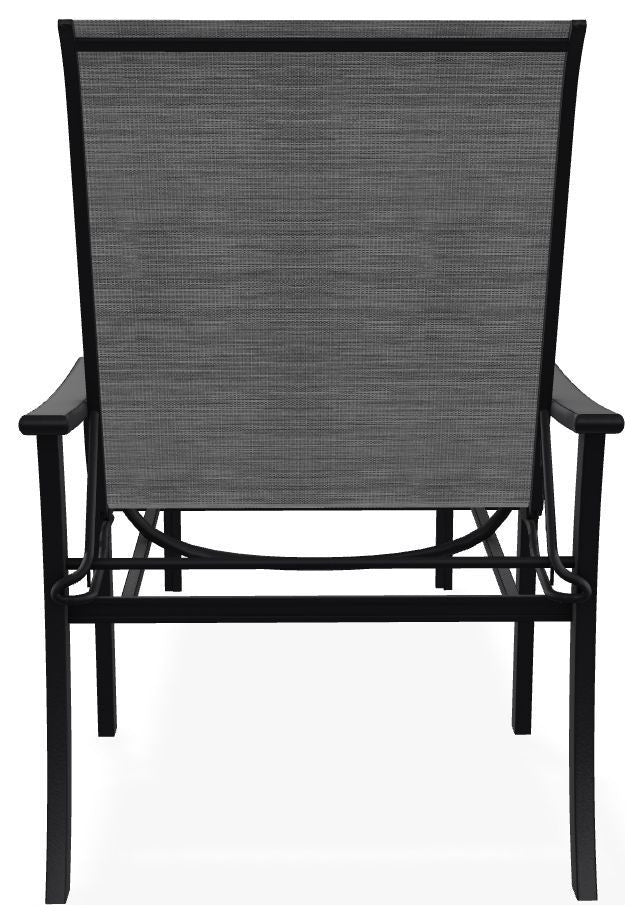 St. Catherine Sling 4-Position Outdoor Chaise Lounge, Collect Charcoal/Black