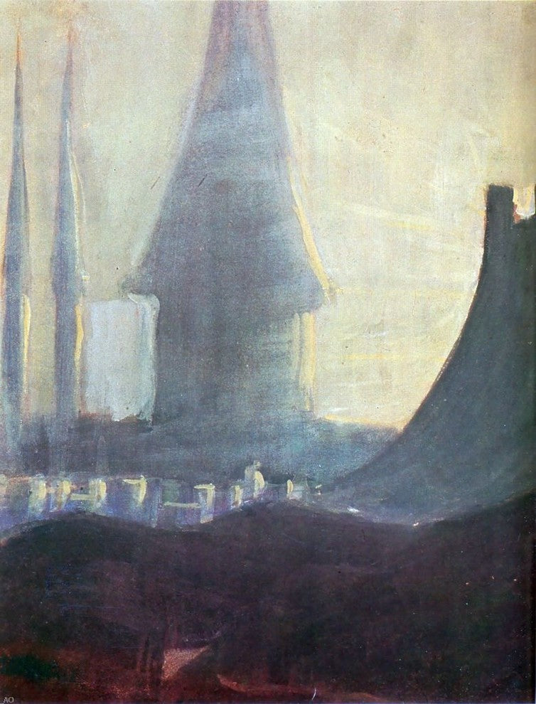 Mikalojus Ciurlionis My Road III, 21"x28" Wall Decal