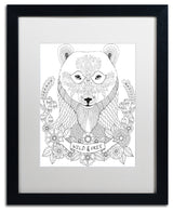 Hello Angel 'Animals 4' Art, Black Frame, 20"x16", White Matte