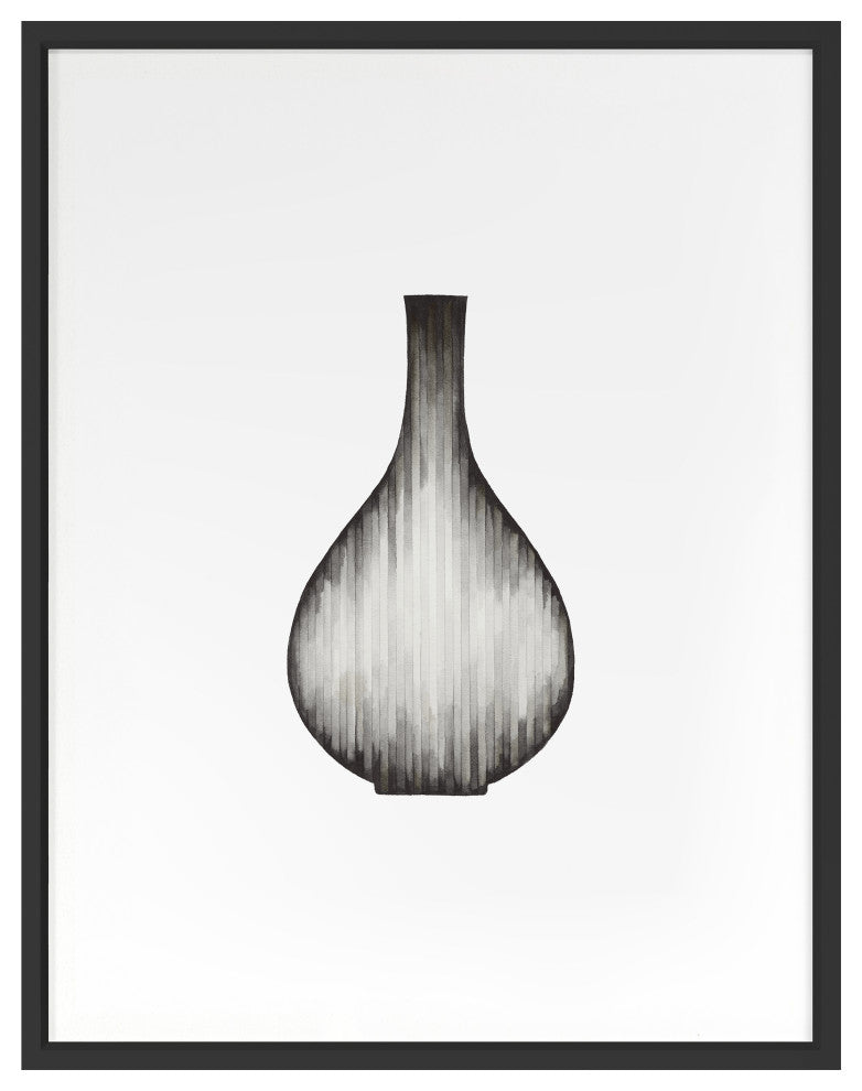 Gradient Curves 3 Fine Art Print, Black