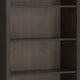Amherst Solid Wood 36" 5 Shelf Bookcase, Hickory Brown