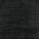 Haze Solid Low-Pile Runner Rug, Black, 5' Square