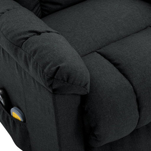 vidaXL Power Lift Recliner Electric Lift Chair for Elderly Dark Gray Fabric