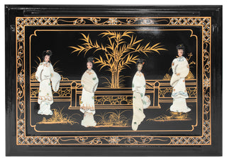 Black Lacquer Nesting Tables Royal Ladies