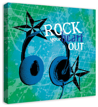 Rock Your Heart Out 24x24 Canvas Wall Art