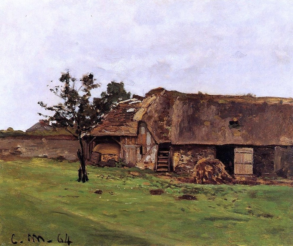 Claude Oscar Monet Farm near Honfleur, 20"x25" Wall Decal