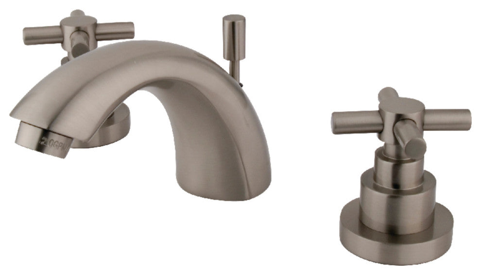 Kingston Brass KS2958EX Widespread Bathroom Faucet, Brushed Nickel