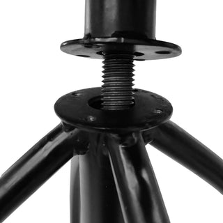 Industrial Style Adjustable Swivel Bar Stool With Backrest, 25-31 Inch