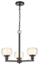 Innovations 330-3CR-BK-CLW-LED 3-Light Pendant, Black
