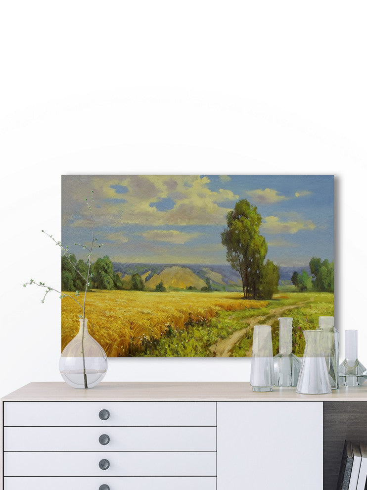 "Field of Dreams" Painting Print on Wrapped Canvas, 60x40