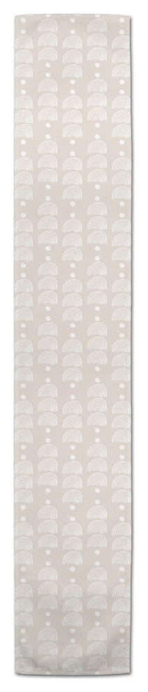 Geometric Circle 16x90 Poly Twill Table Runner