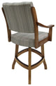 Swivel Counter Wood Bar Stool Casa on S-Base, Natural Fun and Light Oak, 26"