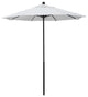 7.5'  Black Push Lift Fiberglass Umbrella, Natural Pacifica