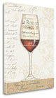 "Wine By The Glass I" By Daphne Brissonnet, Giclee Print on Gallery Wrap Canvas