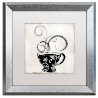 Color Bakery 'Silver Brewed 2' Matted Framed Art, Silver Frame, White Mat, 16x16