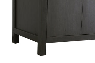 Home Living 36" Single Bathroom Vanity, Mocha Brown With Backsplash
