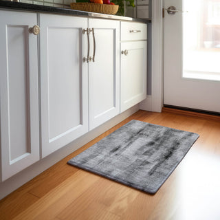 Premium Machine Washable Mayfield AMF537 Gray 1'8" x 2'6" Rug