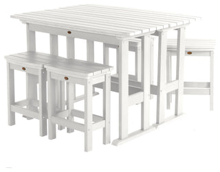 Lehigh 6pc Counter Height Balcony Set, White