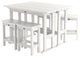 Lehigh 6pc Counter Height Balcony Set, White