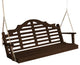 Pine Marlboro Porch Swing, Walnut Stain, 6 Foot