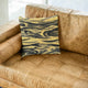 Plutus Yellow Galaxy Faux Fur Luxury Throw Pillow, Yellow, 18" x 18"