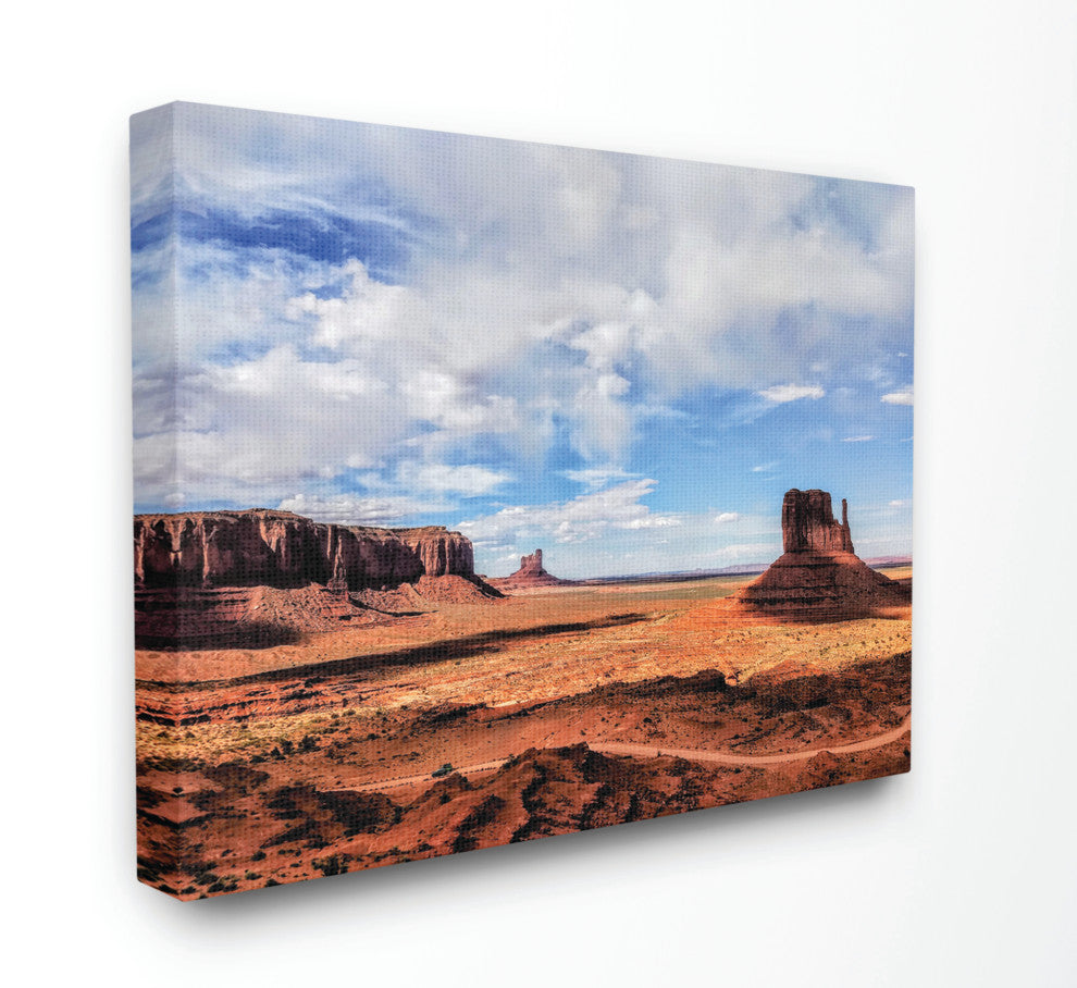 Utah Monument Valley Desert Landscape Photograph, 30"x40", Canvas Art