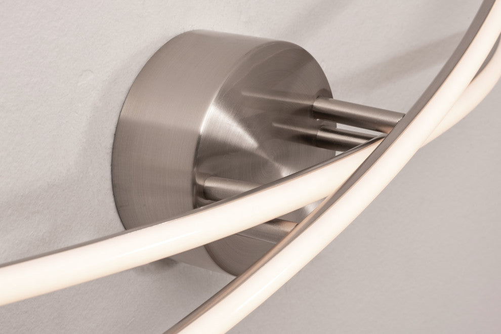 Lock 24" LED Vanity Light, Satin Nickel