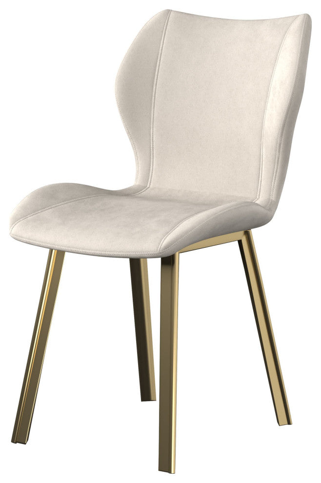 Fabric Dining Chair, Set of 4, Cream