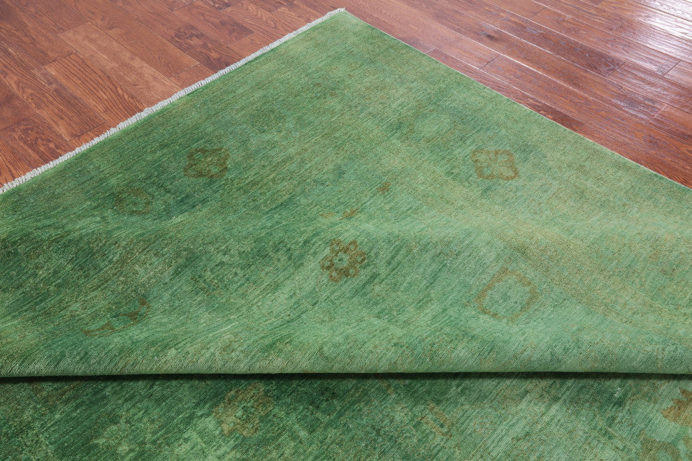 Full Pile Overdyed Hand Knotted Wool Rug 8' 10" X 11' 5" - HR9659