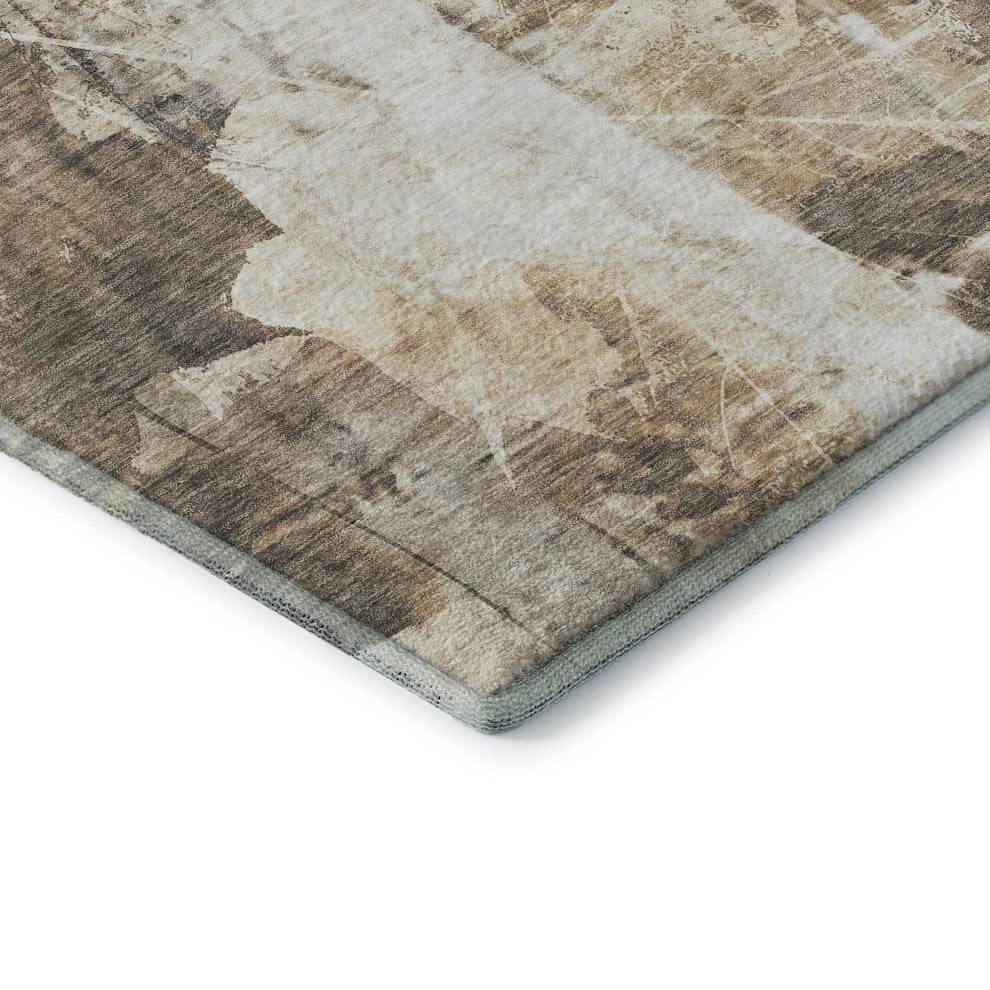Premium Machine Washable Mayfield AMF560 Beige 3' x 5' Rug