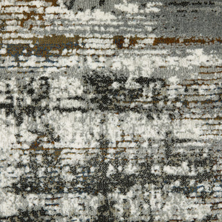 Galion Abstract Shading Charcoal/Grey Indoor Area Rug, 7'10"x10'10"